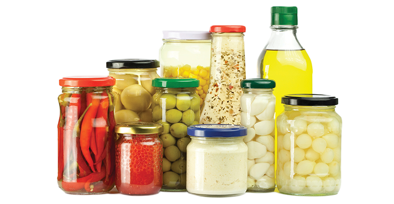 glass jars with transparent background